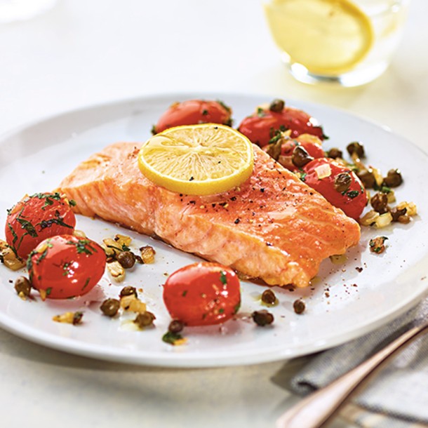 Salmon with Tomatoes & Capers - Catholic Health Today