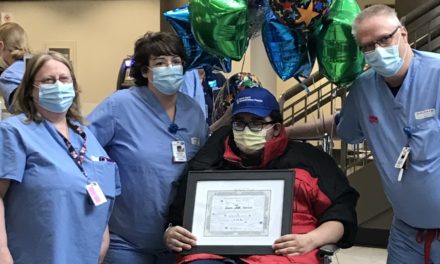 Kenmore Mercy Associates Bid Farewell to Recovered COVID-19 Patient